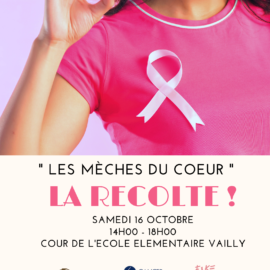 Les mèches du cœur en prévision d’octobre rose 2025