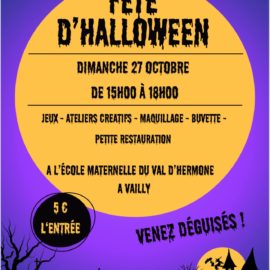 Fête d’Halloween de l’école maternelle du val d’Hermone