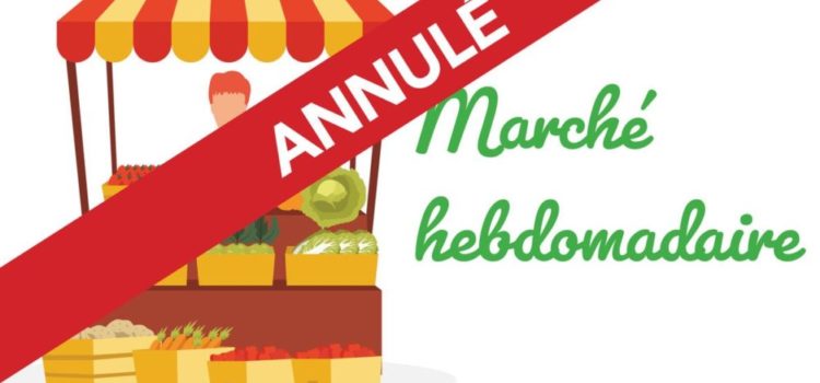 Annulation du marché estival Annulation du marché estival