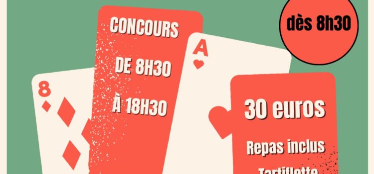 8h de belote avec l’APE de l’école élémentaire 8h de belote avec l’APE de l’école élémentaire