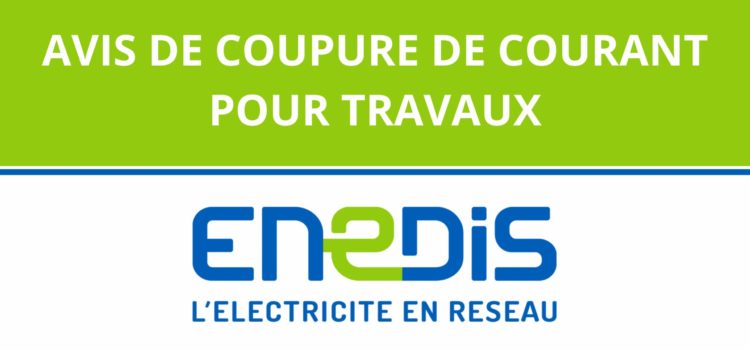 Coupure de courant pour travaux