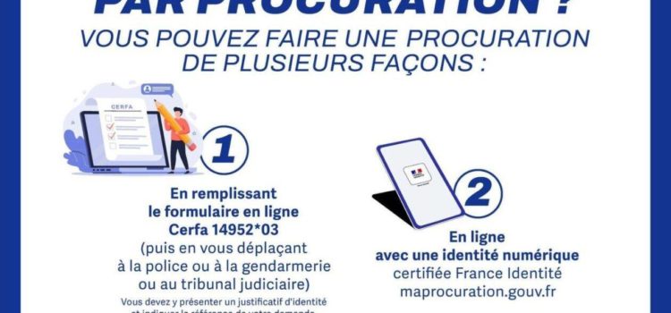Élections municipales 2026 : voter par procuration, c’est simple ! Élections municipales 2026 : voter par procuration, c’est simple !