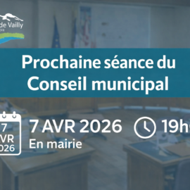 Prochaine séance du Conseil municipal