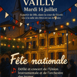 Le 14 juillet à Vailly : la fête nationale se poursuivra avec la demi-finale des Bleus !