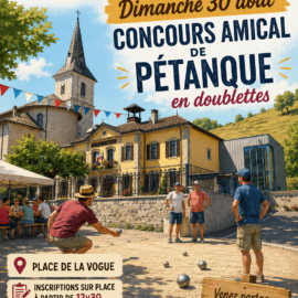 Concours amical de pétanque