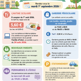 Ecole maternelle du val d&rsquo;Hermone : rentrée scolaire 2026