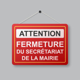 Fermeture du secrétariat de mairie