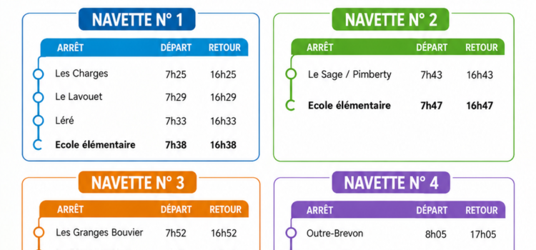 Transport scolaire – École élémentaire Transport scolaire – École élémentaire