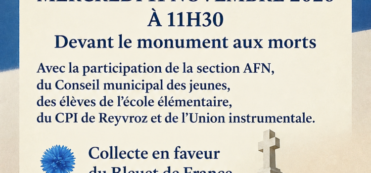 COMMÉMORATION DU 11 NOVEMBRE